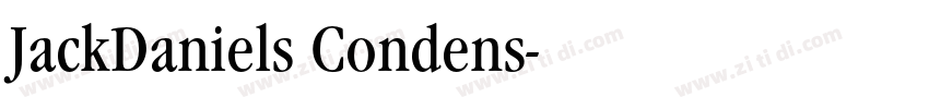 JackDaniels Condens字体转换
